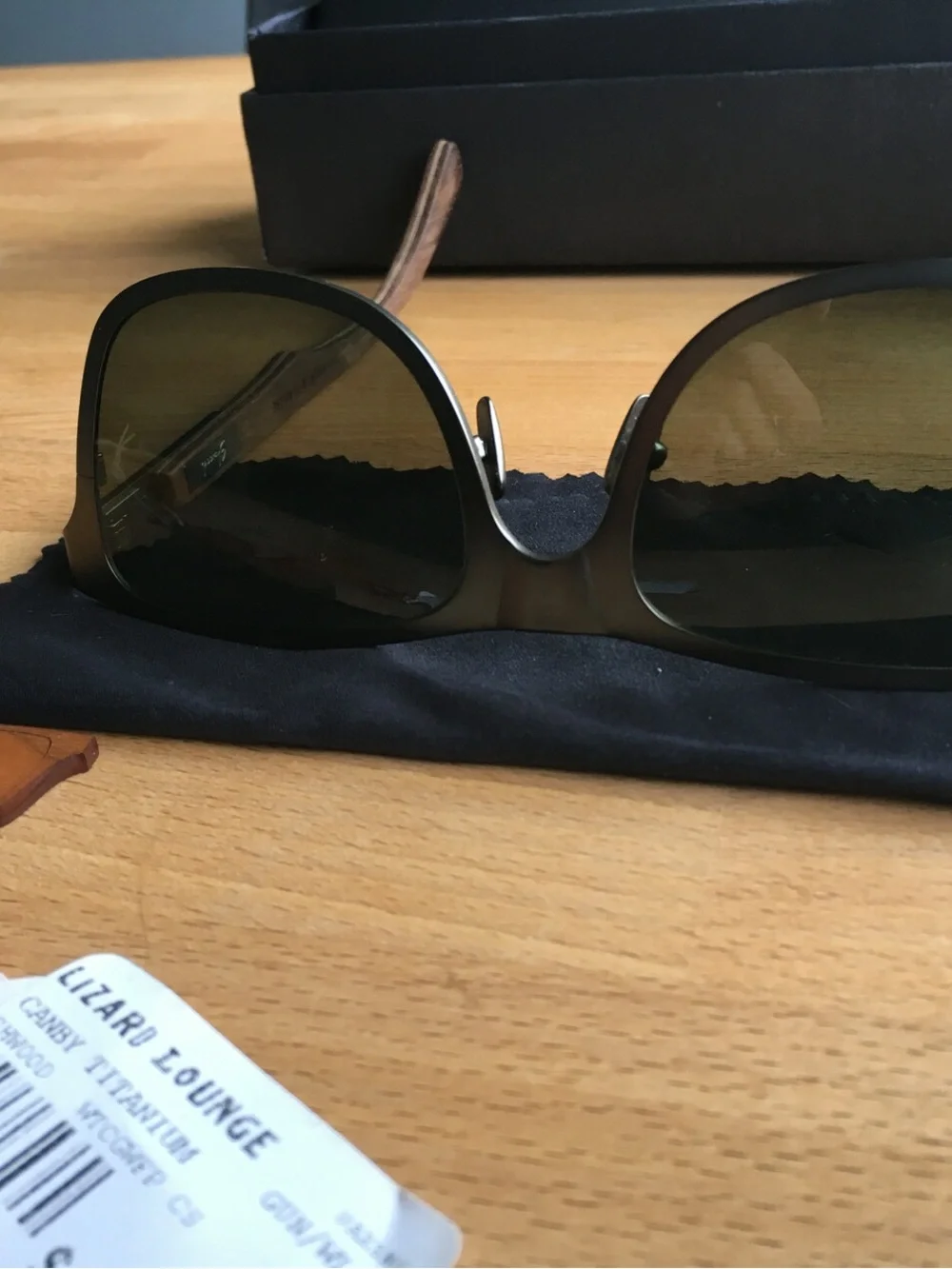 Shwood Handcrafted Canby Titanium and Walnut Polarized Men’s Sunglasses w/case
